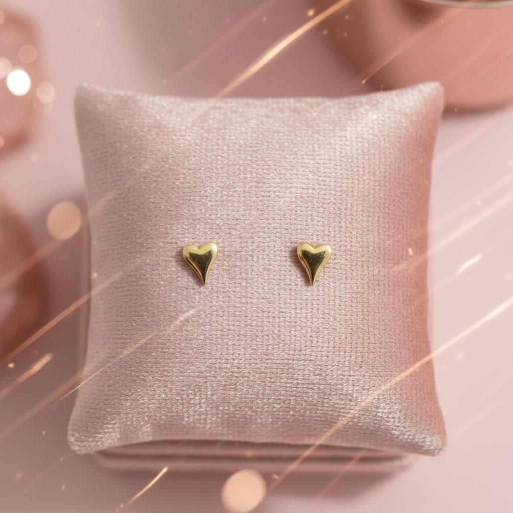 Brinco Coração Dourado